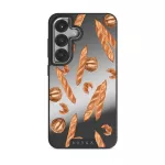 No Crumbs - Samsung Galaxy S25 Plus Case, Elite Mirror Dark (Magnetic) / Silver