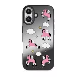 Cloud Hopping - iPhone 17 Case, Elite Mirror Dark (MagSafe) / Gunmetal