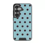 Aqua Mocha - Samsung Galaxy S25 Plus Case, Elite Dark (Magnetic) / Silver