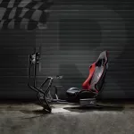 Žaidimų stovas su sėdyne lenktynių ratui TV laikiklis NanoRS RS160
