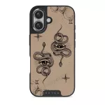 Gemini - iPhone 16 Case, Elite Dark (MagSafe) / Gunmetal / Beige