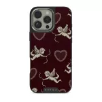 Lovestruck - iPhone 16 Pro Max Case, Elite Dark (MagSafe) / Silver