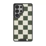 Retro Grid - Samsung Galaxy S25 Ultra Case, Elite Dark (Magnetic) / Gunmetal