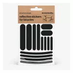 Helkurkleepsud jalgrattale BOOKMAN Reflective Stickers for Bicycles, Black Strips