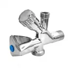 Dekoratyvinis ventilis MT 4407, kombinuotas, 1/2X3/4X3/8