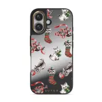 Merry Kitty - iPhone 16 Case, Elite Mirror Dark (MagSafe) / Gold