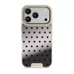 Red Velvet - iPhone 17 Pro Case, Elite Mirror Light (MagSafe) / Gold