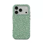 Lush Meadows - Floral iPhone 17 Pro Case, Elite Mirror Light (MagSafe) / Gold