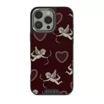 Lovestruck - iPhone 16 Pro Case, Elite Dark (MagSafe) / Silver