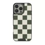Retro Grid - iPhone 16 Pro Case, Elite Dark (MagSafe) / Silver