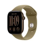 I&scaron;manusis laikrodis Apple Watch Series 12 GPS + Cellular 46mm Dark Bronze Aluminium Case with Olive Sport Band - S/M MJGD4ET/A