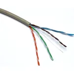 Kabelis ry&scaron;io Excel 100-065 Cat5 U/UTP (PVC, ECA, pilkas, ritė 305m.)