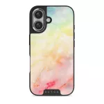 New Flame - Rainbow iPhone 16 Case, Elite Dark (MagSafe) / Silver