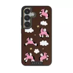 Cloud Hopping - Samsung Galaxy S25 Plus Case, Elite Dark (Magnetic) / Gold