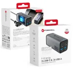 F-Energy 2x USB-C - 2x USB-A GaN3 100W Gray