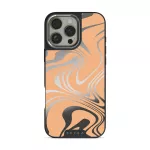 High Vibrations - Color Swirl iPhone 16 Pro Max Case, Elite Mirror Dark (MagSafe) / Silver