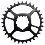 Žvaigždė priekinė SRAM 34T, X-Sync 2 aliuminė (juoda)