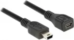 82667 USB-A - miniUSB 1m Black