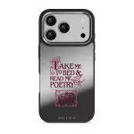 Read Me - iPhone 17 Pro Case, Elite Mirror Dark (MagSafe) / Silver