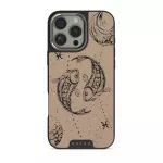 Pisces - iPhone 16 Pro Max Case, Elite Dark (MagSafe) / Silver / Beige