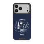 Wine & Dine - iPhone 17 Pro Max Case, Elite Dark (MagSafe) / Silver
