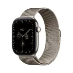 I&scaron;manusis laikrodis Apple Watch Series 12 GPS + Cellular 46mm Natural Titanium Case with Natural Milanese Loop - S/M MJGP4ET/A
