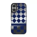 Check & Mate - iPhone 16 Case, Elite Mirror Dark (MagSafe) / Silver