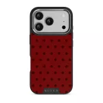 Red Velvet - iPhone 17 Pro Case, Elite Dark (MagSafe) / Silver