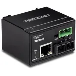 Trendnet TI-F10S30 tinklo medijos keitiklis 200 Mbit/ai 1310 nm Vienas režimas Juoda