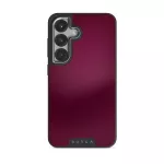 Dark Cherry - Samsung Galaxy S25 Case, Elite Dark (Magnetic) / Silver