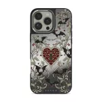 Warded - iPhone 16 Pro Max Case, Elite Mirror Dark (MagSafe) / Silver