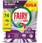 &bdquo;Fairy&ldquo; indaplovės kapsulės &bdquo;Fairy Platinum Plus Miracle&ldquo;, 74 vnt.