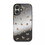 Honeycomb - iPhone 16 Case, Elite Mirror Dark (MagSafe) / Gold