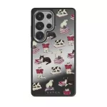 Curious Cat - Samsung Galaxy S25 Ultra Case, Elite Mirror Dark (Magnetic) / Silver