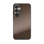 Macchiato - Samsung Galaxy S25 Case, Elite Mirror Dark (Magnetic) / Gold