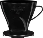 &bdquo;Melitta&ldquo; plastikinis kavos filtras 1x4, juodos spalvos