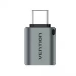 Vention CDQH0 kabelių lizdinio / ki&scaron;tukinio jungčių tipo keitiklis USB C USB A Pilka