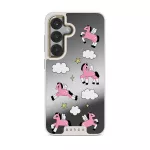 Cloud Hopping - Samsung Galaxy S25 Case, Elite Mirror Light (Magnetic) / Gold