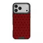 Red Velvet - iPhone 17 Pro Max Case, Elite Dark (MagSafe) / Silver