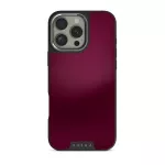 Dark Cherry - iPhone 16 Pro Max Case, Elite Dark (MagSafe) / Silver