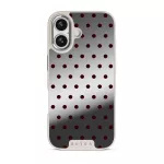Red Velvet - iPhone 17 Case, Elite Mirror Light (MagSafe) / Silver