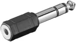 AV adapteris &bdquo;MicroConnect&ldquo; 6,35 mm &bdquo;Jack&ldquo; &ndash; 3,5 mm &bdquo;Jack&ldquo;, juodas (AUDANR)