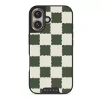 Retro Grid - iPhone 16 Plus Case, Elite Dark (MagSafe) / Gold