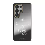 City Lights - Samsung Galaxy S25 Ultra Case, Elite Mirror Dark (Magnetic) / Gold