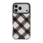 Plaid Please - iPhone 17 Pro Max Case, Elite Dark (MagSafe) / Silver