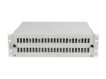 Fiber Optic Patch Panel 48XSC Duplex / 48XLC Quad Rack 19 inches 3U grey + accesoories
