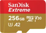 Atminties Kortelė SANDISK Extreme Plus microSDHC 256GB + SD adapt + Rescue pr