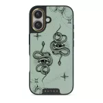 Gemini - iPhone 16 Case, Elite Dark (MagSafe) / Gold / Turquoise