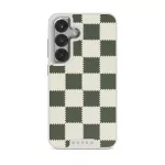 Retro Grid - Samsung Galaxy S25 Plus Case, Elite Light (Magnetic) / Silver