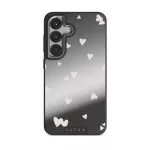Love Notes - Samsung Galaxy S25 Case, Elite Mirror Dark (Magnetic) / Silver